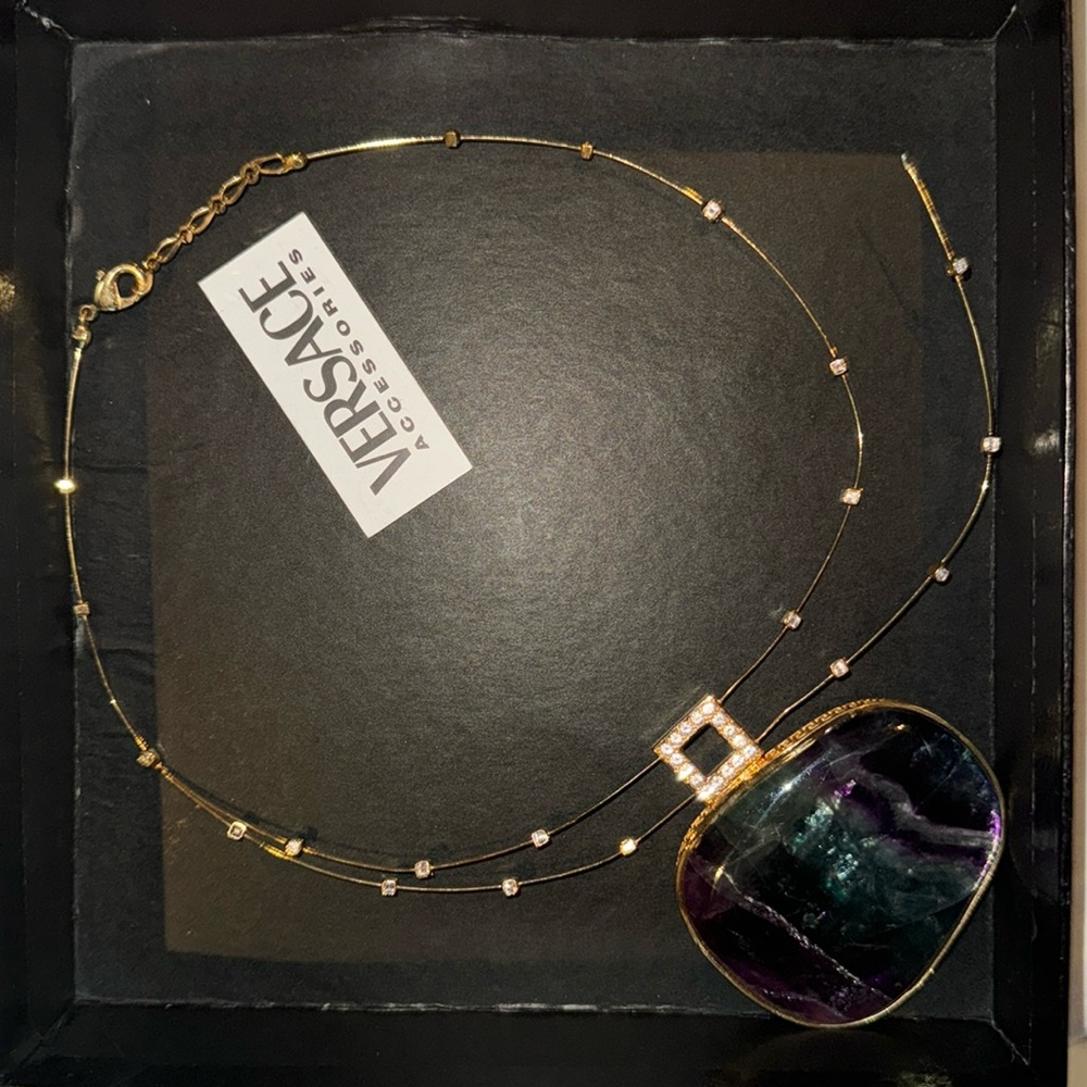 Vintage Versace necklace needs repair sold as is please see pictures